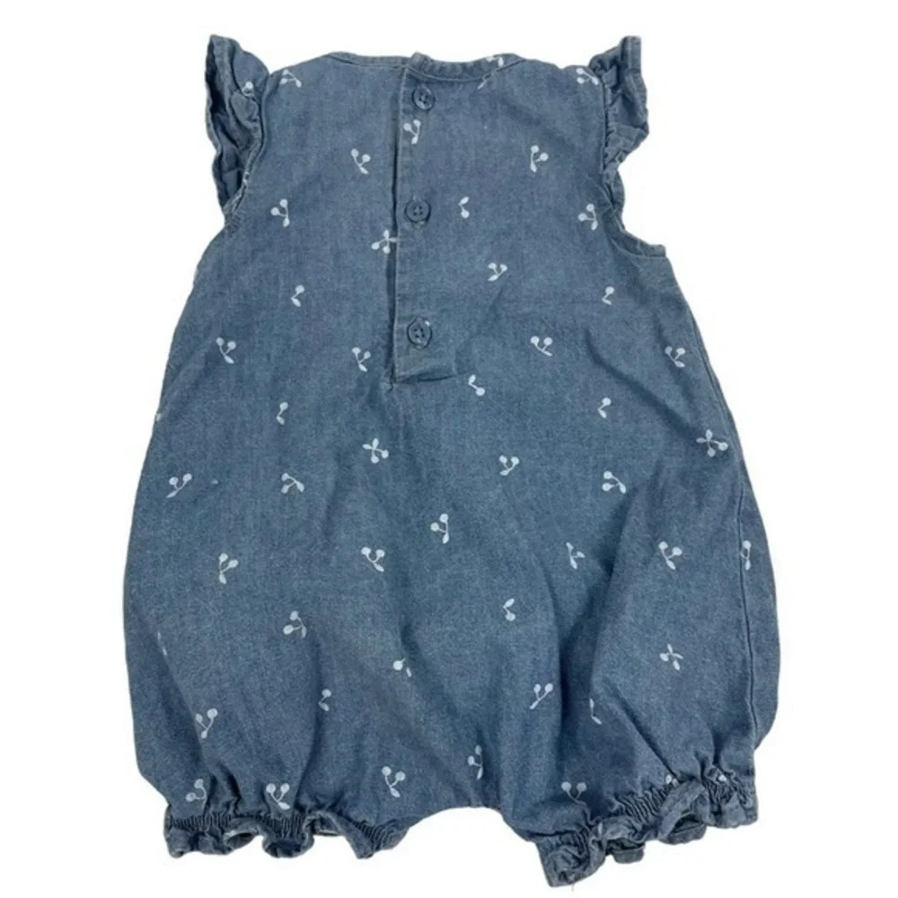 Carter’s Baby One Piece Shorts Romper | 3 Months | Blue